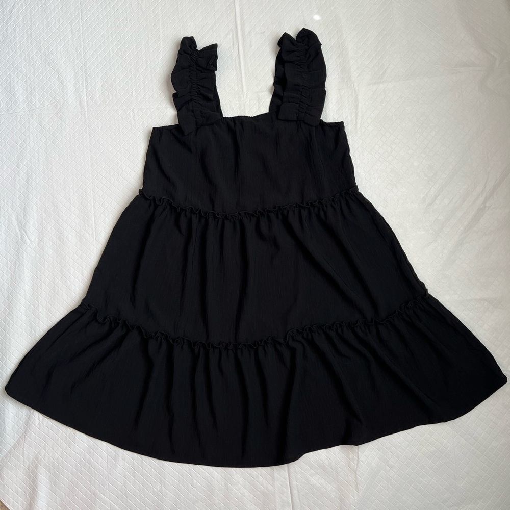 Black ODDY Ruffle Dress - Picture 5 of 9